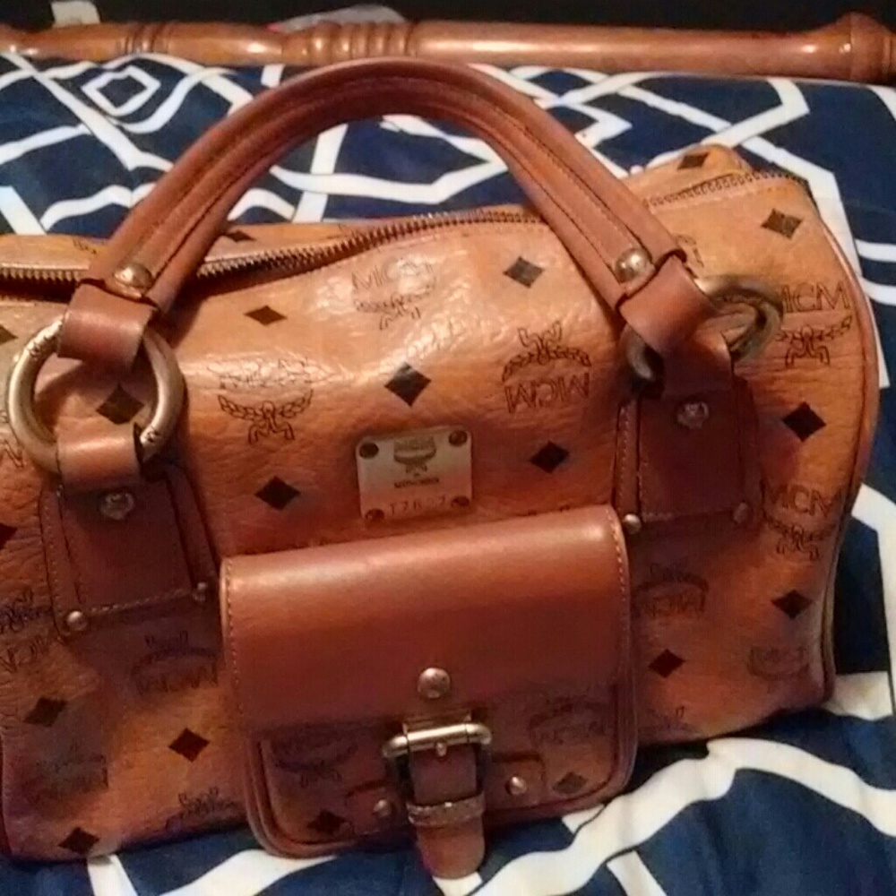 Authentic MCM satchel